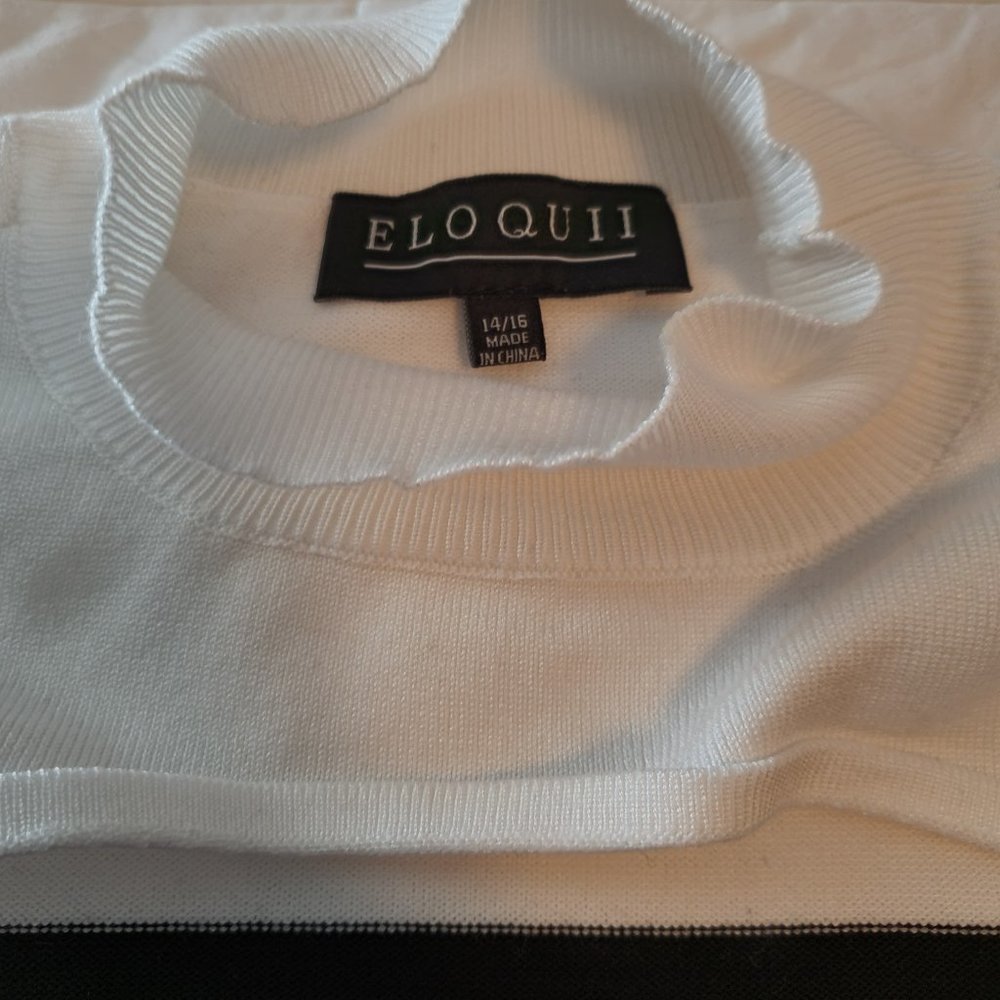Eloquii Colorblock Sweater, size 14